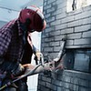 Вырезание проемов в бетонной стене резчиком Husqvarna K 3000 Cut-n-Break с алмазным диском
